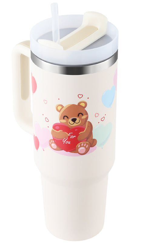 Valentine’s gift tumbler for coffee and tea lovers