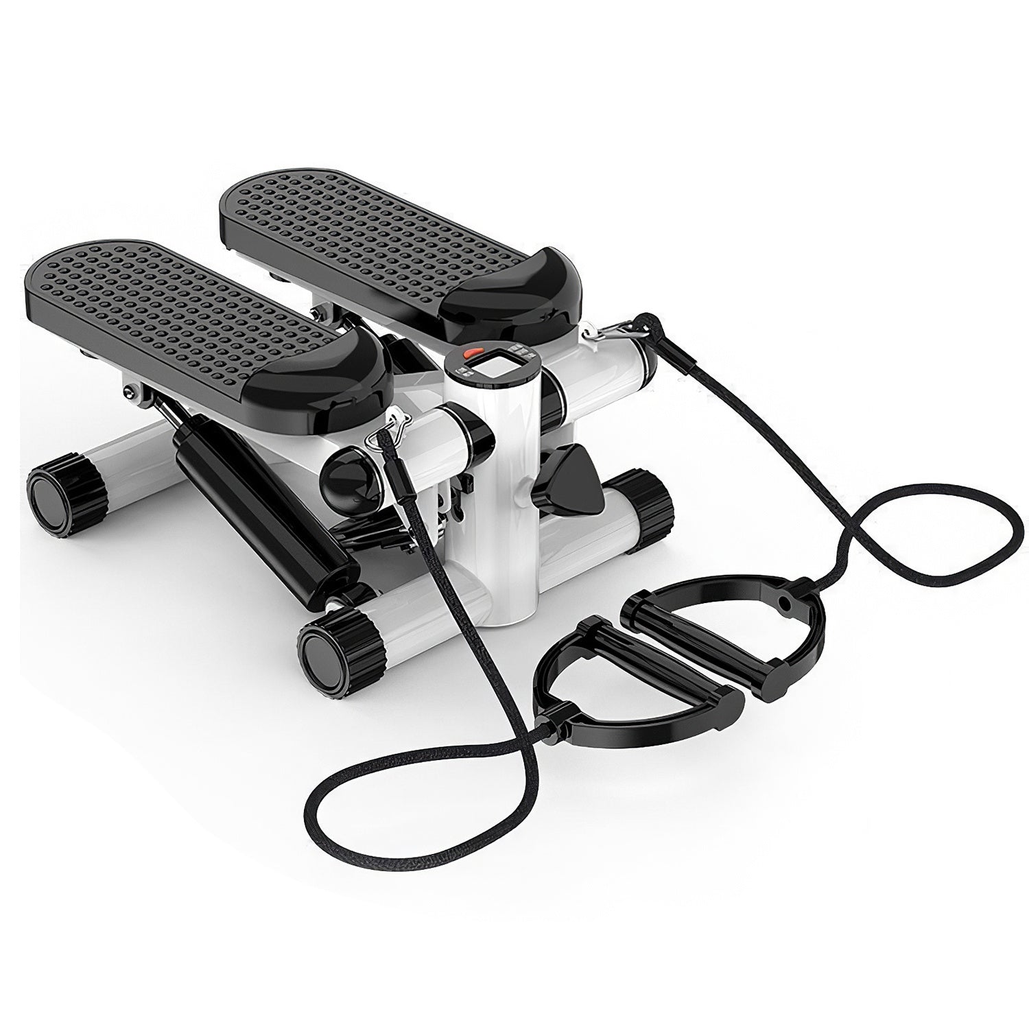 Small indoor exercise stepper for legs, buttocks, and core.