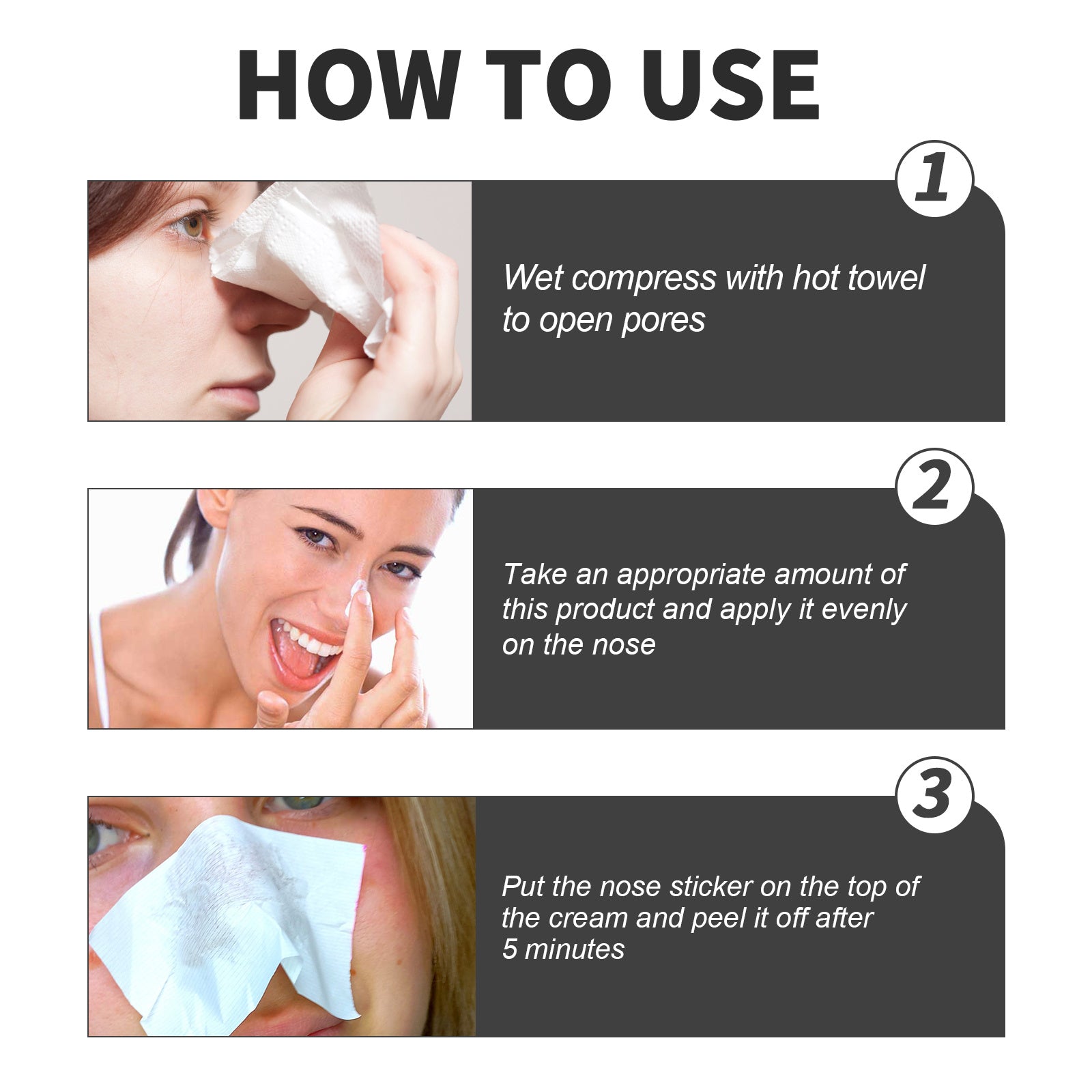 EELHOE Blackhead Cleansing Cream Skin Oil Blackheads Acne Exfoliating Cleansing Repair Pore Tearing Nose Patch cj dropshipping