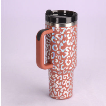 Double-wall thermal mug keeping beverages hot or cold longer