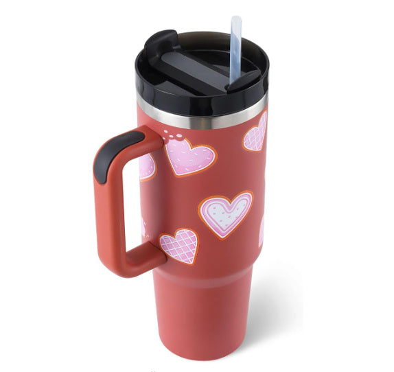 Large capacity travel mug suitable for car cup holders