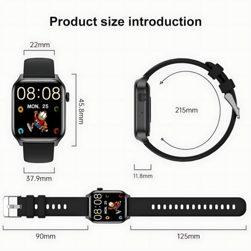 Smart Watch Women Men Fitness Tracker Heart Rate For  Android Waterproof Danny's Store
