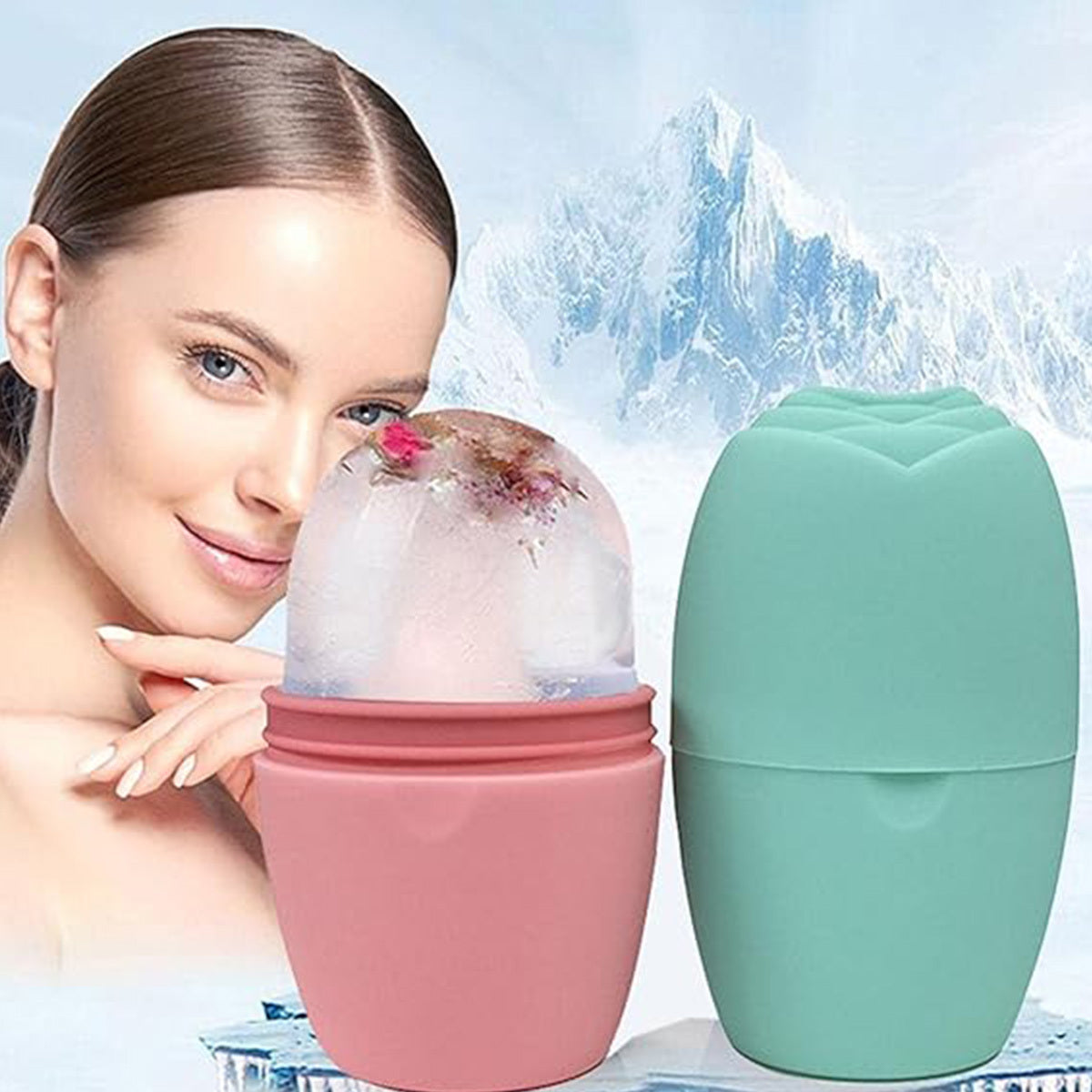 Ice Face Roller, Ice Roller For Face And Eye Beauty, Ice Massage Cup,Reusable Face Massage For Face Skin Care Silicone Ice Stick Face Ice Mold Icing Tool, Gifts For Her Helps Enhance Skin Eelasticity Danny's Store