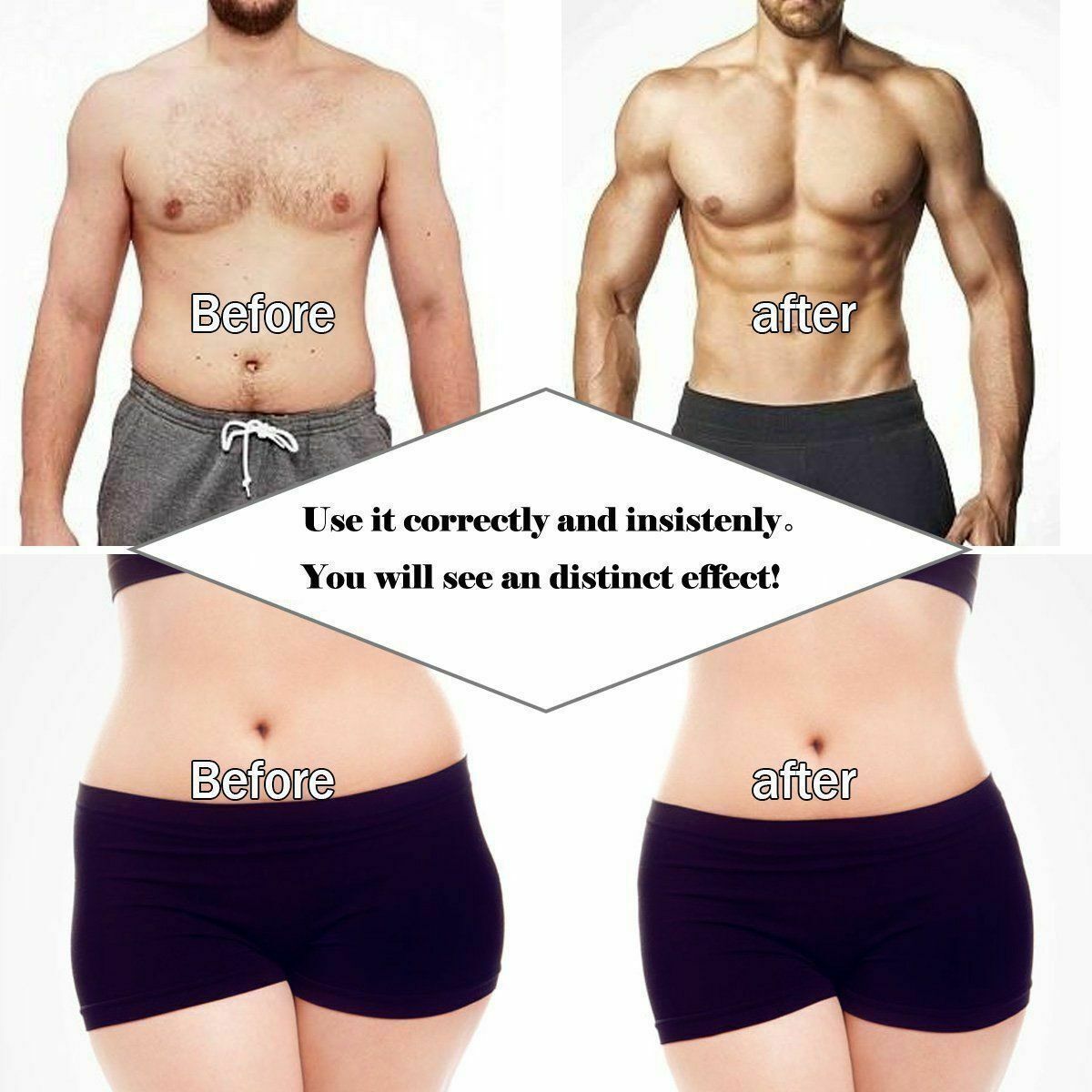Electric belly shaper for toning abs and slimming waistline.