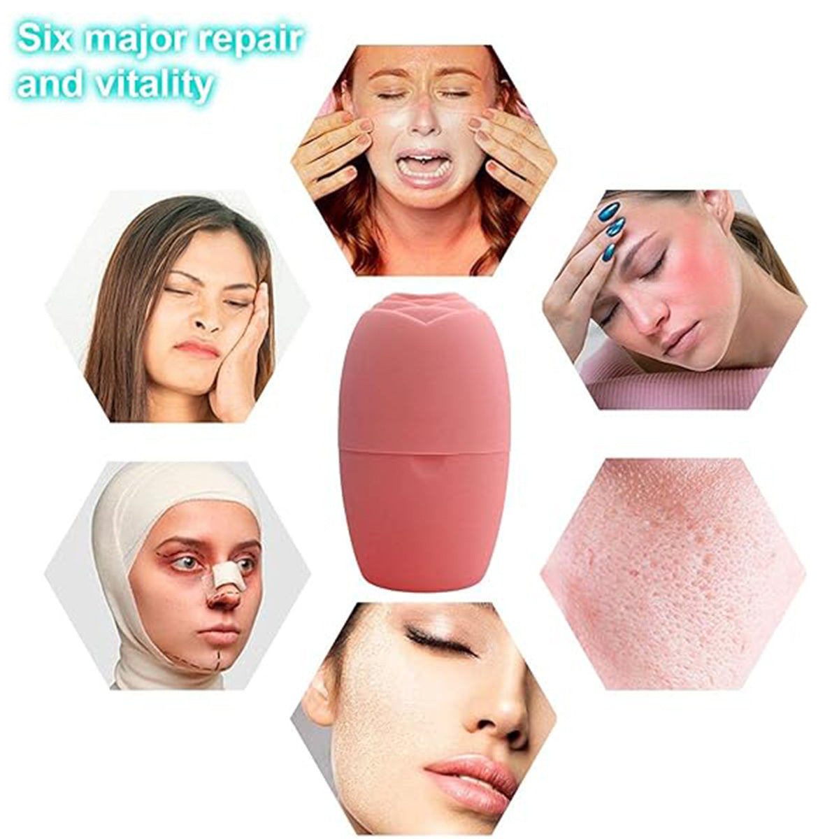 Ice Face Roller, Ice Roller For Face And Eye Beauty, Ice Massage Cup,Reusable Face Massage For Face Skin Care Silicone Ice Stick Face Ice Mold Icing Tool, Gifts For Her Helps Enhance Skin Eelasticity Danny's Store
