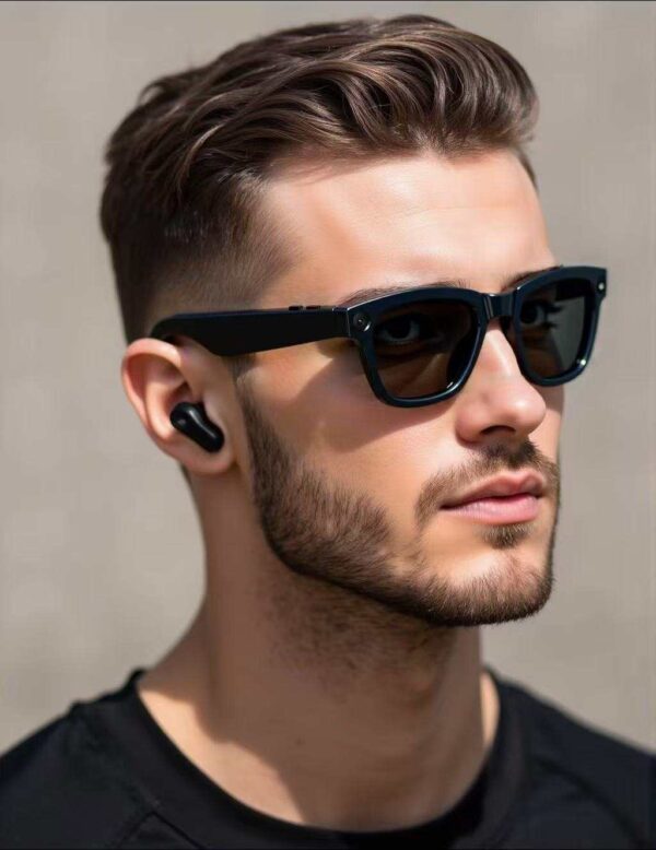 AI Smart Camera Glasses with ChatGPT,8MP camera glasses,Bluetooth Glasses with 164+ Language Translation, Black/Transparent Translator Lenses,Multifunctional Audio Eyewear for Women Men. - Image 8