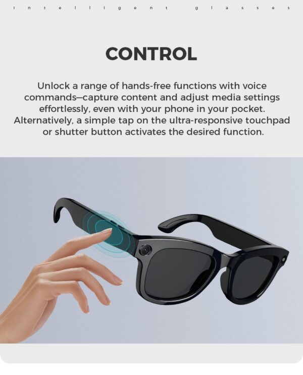 AI Smart Camera Glasses with ChatGPT,8MP camera glasses,Bluetooth Glasses with 164+ Language Translation, Black/Transparent Translator Lenses,Multifunctional Audio Eyewear for Women Men. - Image 12