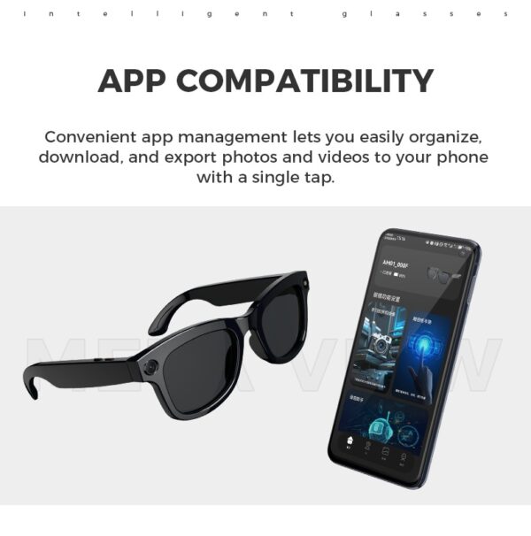 AI Smart Camera Glasses with ChatGPT,8MP camera glasses,Bluetooth Glasses with 164+ Language Translation, Black/Transparent Translator Lenses,Multifunctional Audio Eyewear for Women Men. - Image 16