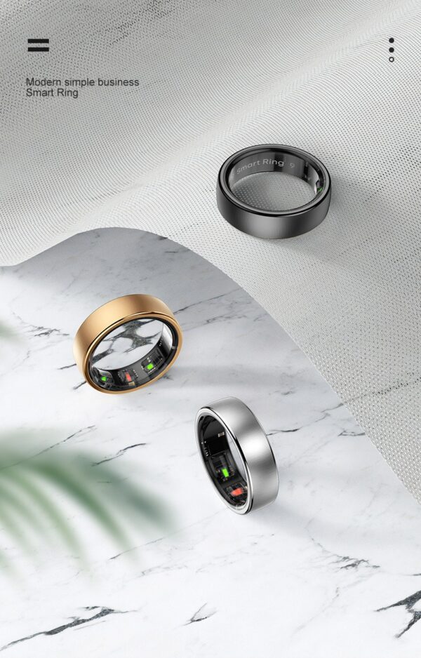 2025 AI Smart Ring, Health management Bluetooth remote gesture control 5 ATM waterproof,Fitness Monitor, Sleep Tracker, Up to 7-Day Battery life, monitors Stress/Heart Rate/blood pressure Women/men Health Tracker, Android & iOS Compatible
