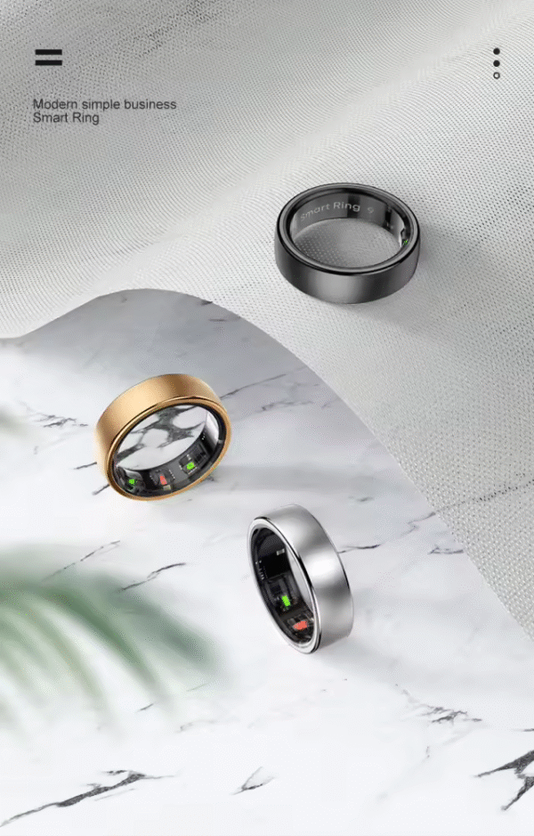 2025 AI Smart Ring, Health management Bluetooth remote gesture control 5 ATM waterproof,Fitness Monitor, Sleep Tracker, Up to 7-Day Battery life, monitors Stress/Heart Rate/blood pressure Women/men Health Tracker, Android & iOS Compatible