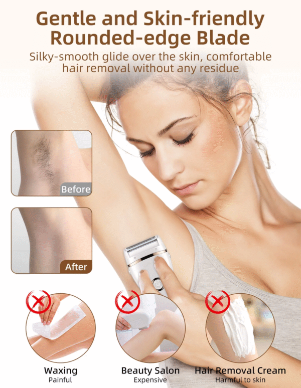 3 in 1 Lady Electric Shaver Body Hair Remover
