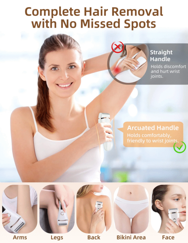 3 in 1 Lady Electric Shaver Body Hair Remover