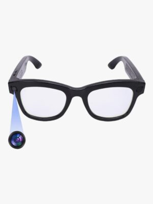 AI Smart Camera Glasses with ChatGPT,8MP camera glasses,Bluetooth Glasses with 164+ Language Translation, Black/Transparent Translator Lenses,Multifunctional Audio Eyewear for Women Men.