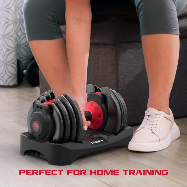 Smartbell 2-Pack, Two 25Lbs. Quick-Select 9 in 1 Adjustable Dumbbell for Home Gym, 5-25Lbs. Weight in 2.5Lbs Increments - Image 6